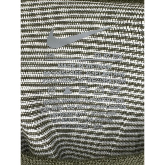 Nike 2 Piece Baby Set Olive Green Striped Bodysuit Pants 3M Infant Outfit NWT - Picture 3 of 7